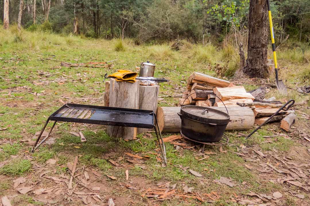 ThecampkitchenatPineappleFlat TRACK TRAILER